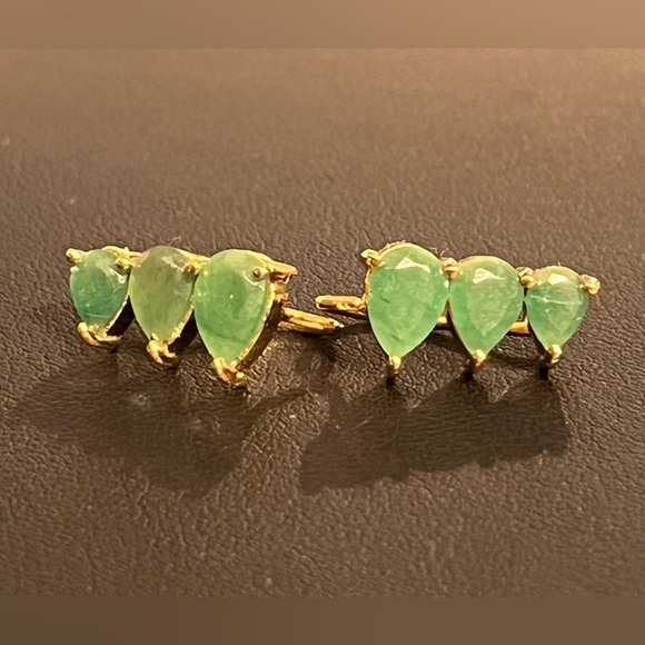 Aventurine Climber Earrings - Picture 1 of 4